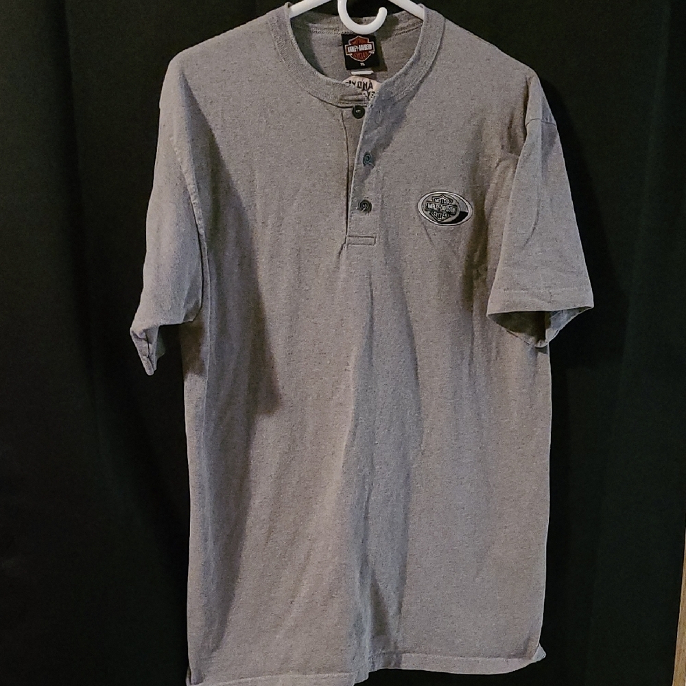 Gray HARLEY-DAVIDSON T-Shirt with Logo